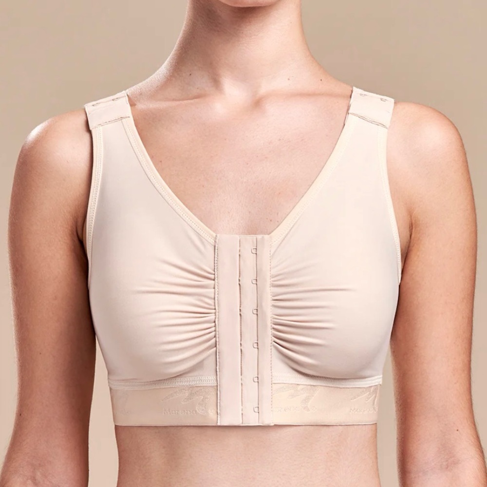 Marena Recovery Post Surgery Compression Bra Size Large 3840 Beige *Price Firm*